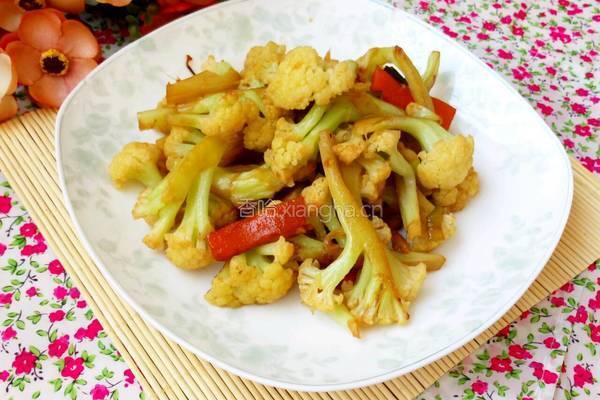 干煸菜花的做法图解7