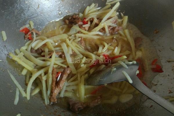 土豆炒猪肉的做法图解8