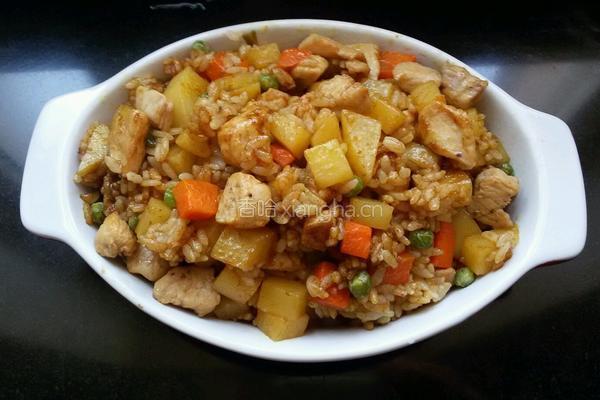 咖喱鸡肉焗饭的做法图解10