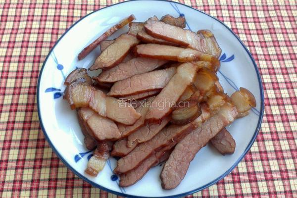 苦瓜炒腊肉的做法图解2