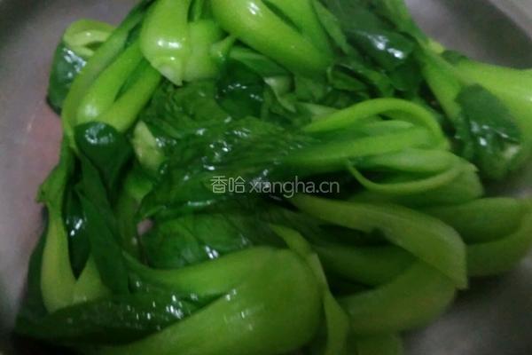 椒油口蘑小油菜的做法图解4