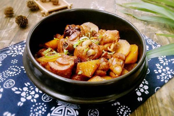 土豆炖鸡肉的做法图解9