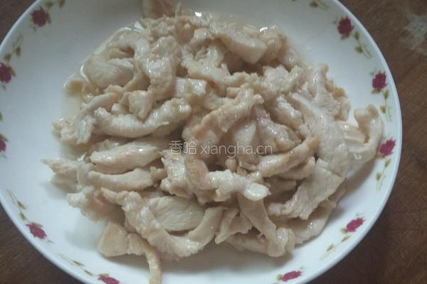 绿豆芽炒鸡肉的做法图解6