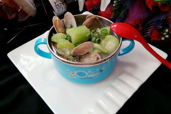 花蛤丝瓜汤的做法图解6