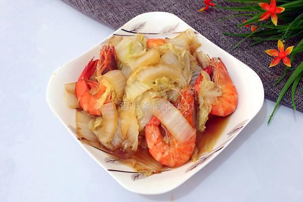 大白菜炖虾的做法图解6