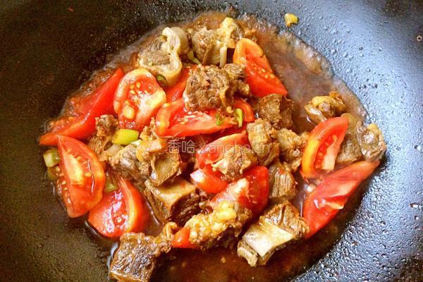 番茄炒牛肉的做法图解12