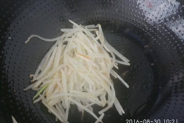 炒萝卜丝的做法图解6