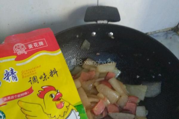 冬瓜炒火腿的做法图解15