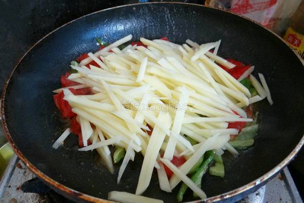 番茄土豆丝的做法图解4