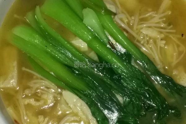 金针菇炖冻豆腐