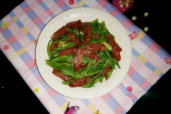 腊肠炒豆角的做法图解9