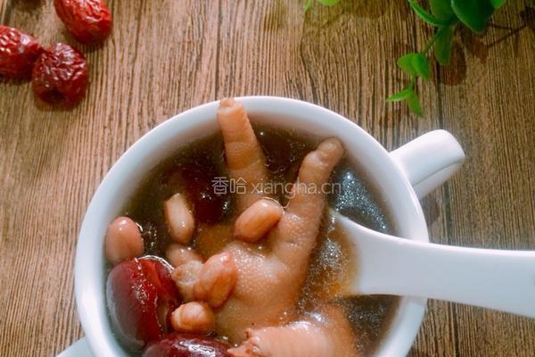红枣花生煲鸡爪的做法图解8