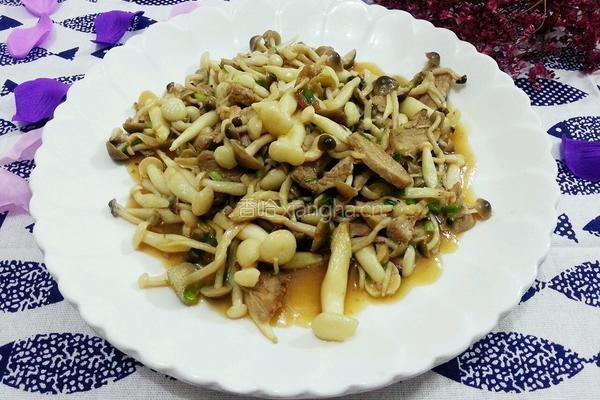 白玉菇炒肉片的做法图解8