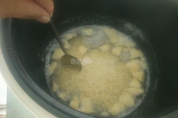 苹果小米粥的做法图解6