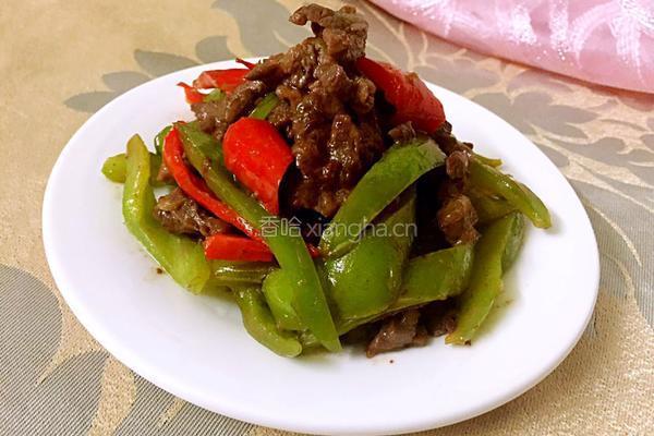 青椒炒牛柳的做法图解12
