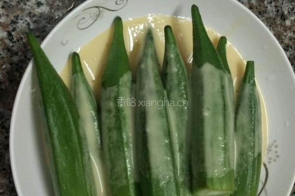 炸秋葵的做法图解4