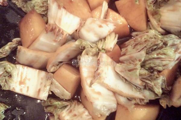 土豆熬小白菜的做法图解5