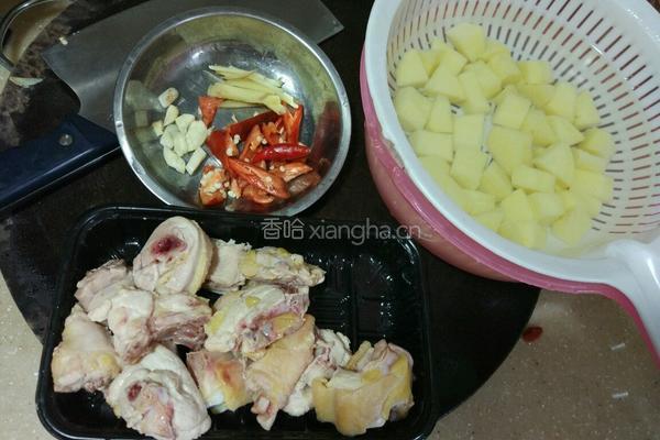 土豆烧鸡的做法图解3