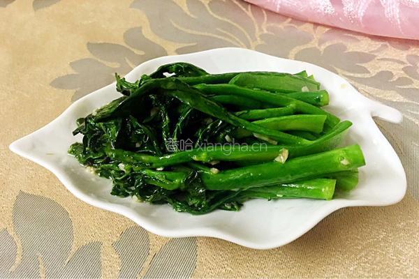 蒜蓉炒芥兰的做法图解11