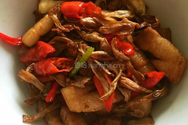 干豆角炒五花肉的做法图解1