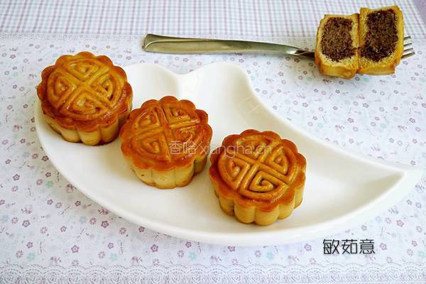 广式月饼（自制豆沙馅）的做法图解23