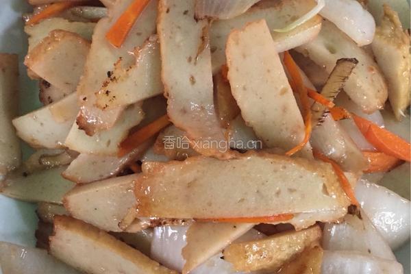 洋葱炒鱼豆腐的做法图解6