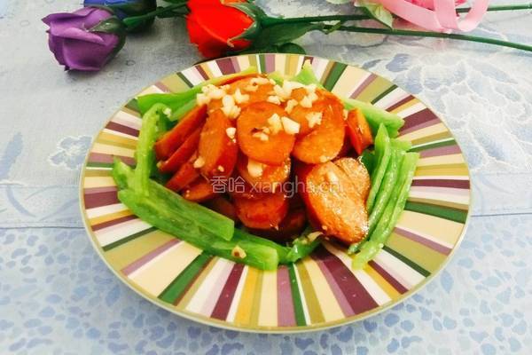 蒜香红肠的做法图解5