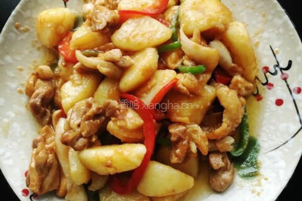 土豆炒鸡的做法图解9