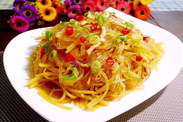 土豆丝炒粉条的做法图解14