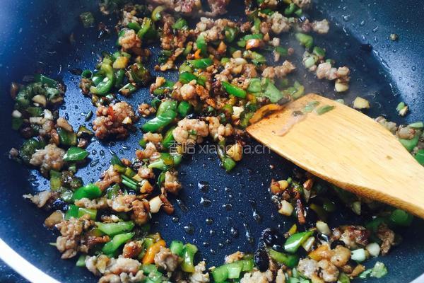 肉沫烤茄子的做法图解6