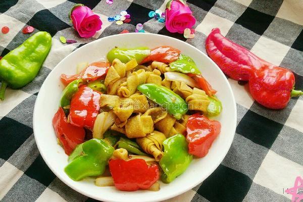 素炒豆腐皮的做法图解5