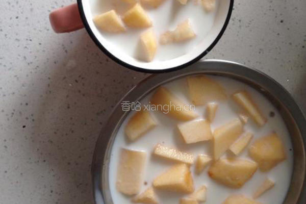 美味牛奶苹果西米露的做法图解8