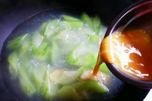鸡蛋丝瓜汤的做法图解6