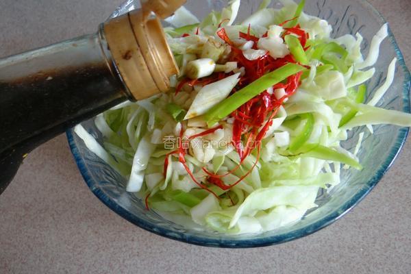 凉拌包菜丝的做法图解5