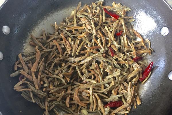 素炒干豆角的做法图解5