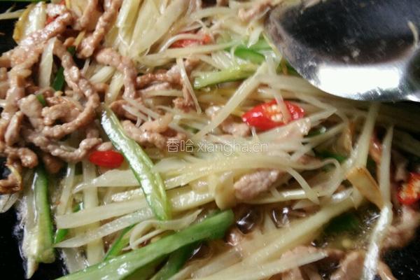 仔姜肉丝的做法图解7