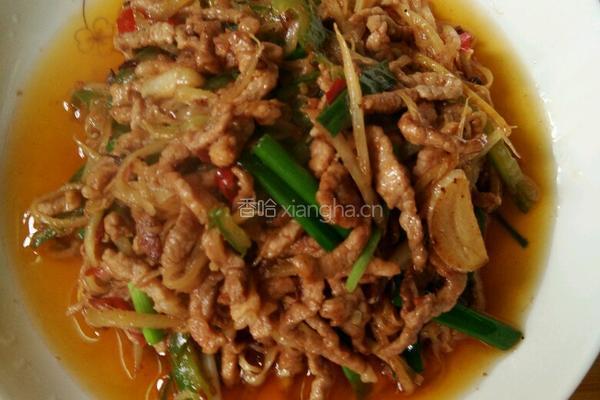 仔姜肉丝的做法图解8