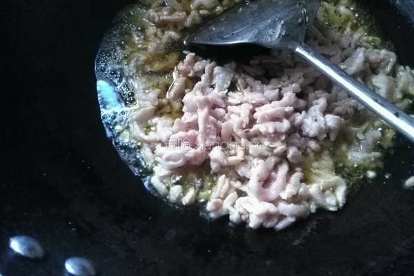 交白炒肉丝的做法图解4