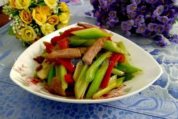 肉炒芹菜的做法图解7