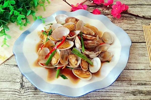 炒花蚬子的做法图解8