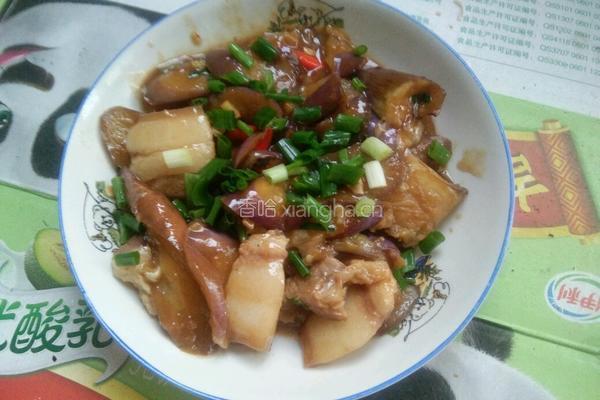 茄子红烧肉的做法图解6
