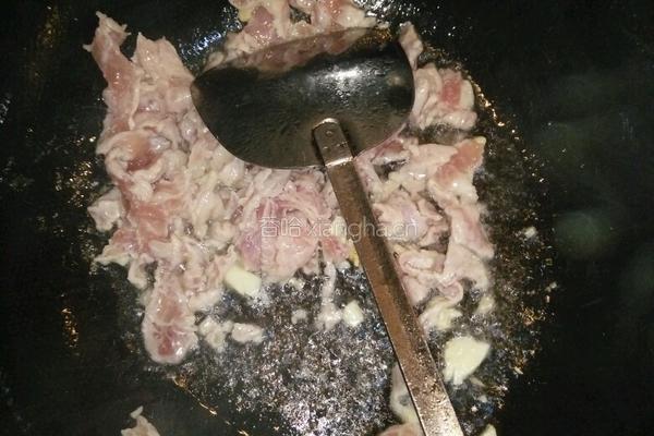 大葱炒肉的做法图解2