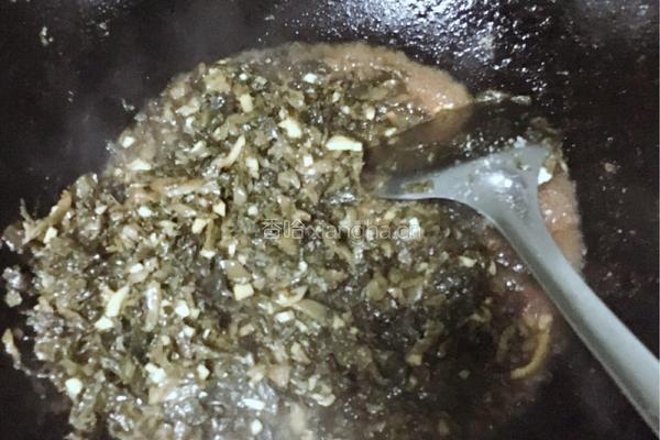 雪菜素包子的做法图解3