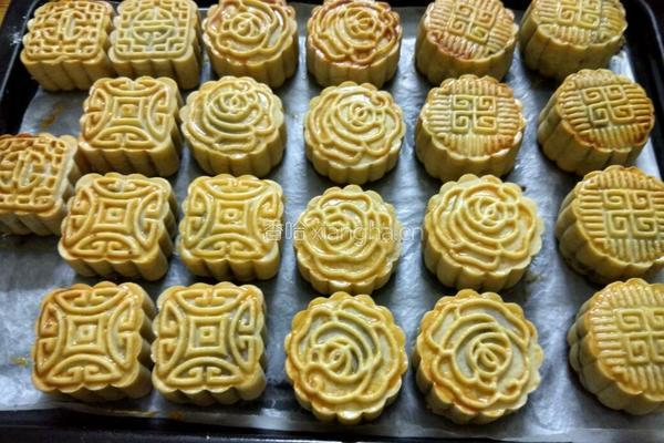 红豆馅月饼的做法图解13
