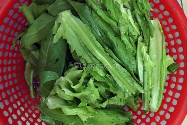 豆鼓鲮鱼油麦菜的做法图解3