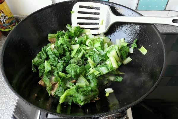 小白菜炒肉的做法图解6