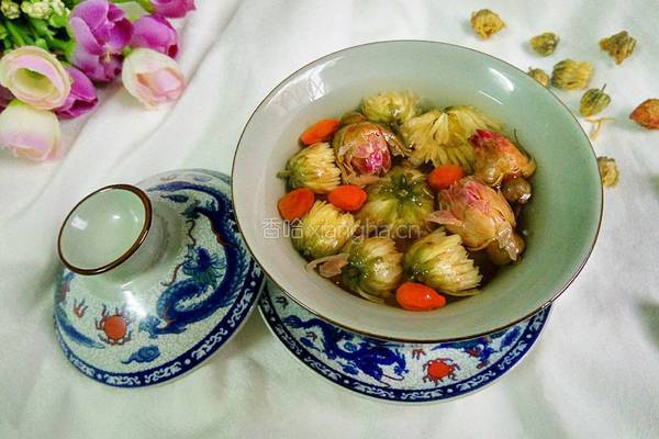 菊花玫瑰茶的做法图解6