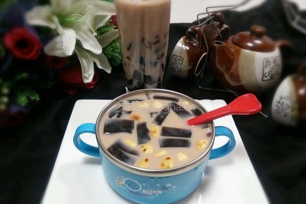 仙草冻奶茶的做法图解5
