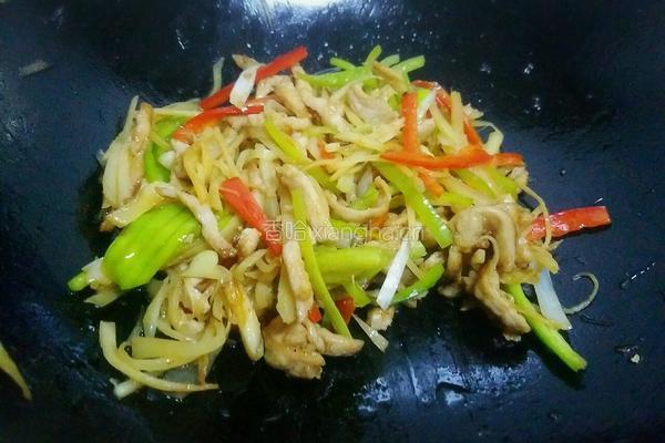 嫩姜炒肉丝的做法图解11