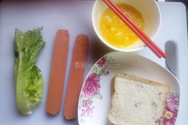 鸡蛋三明治的做法图解2